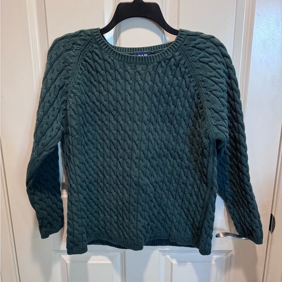 GAP Sweaters - GAP Green Cable Knit Sweater